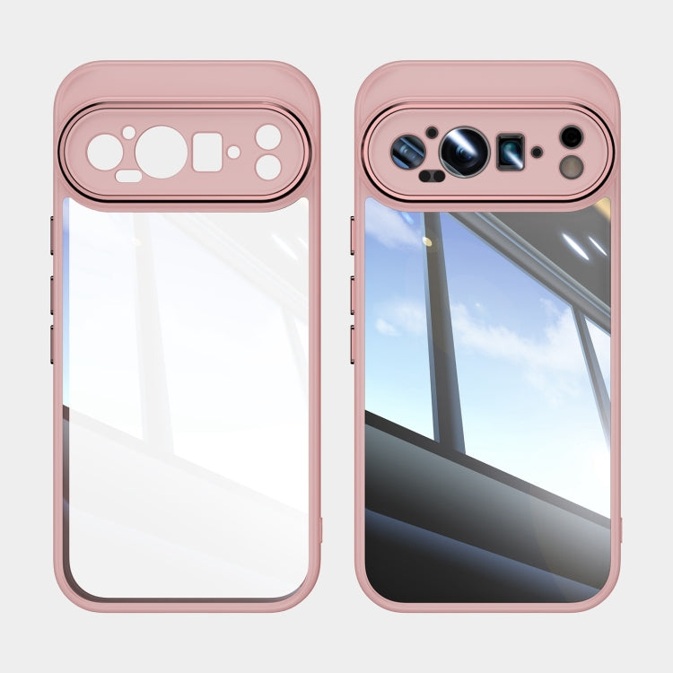 For Google Pixel 9 Acrylic Hybrid TPU Armor Shockproof Phone Case(Pink) - Google Cases by PMC TechLife | Online Shopping South Africa | PMC TechLife | Buy Now Pay Later Mobicred