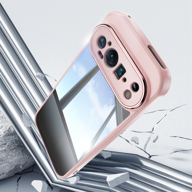 For Google Pixel 9 Acrylic Hybrid TPU Armor Shockproof Phone Case(Pink) - Google Cases by PMC TechLife | Online Shopping South Africa | PMC TechLife | Buy Now Pay Later Mobicred
