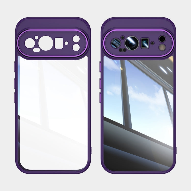 For Google Pixel 9 Acrylic Hybrid TPU Armor Shockproof Phone Case(Purple) - free shipping - PMC TechLife - Order now!