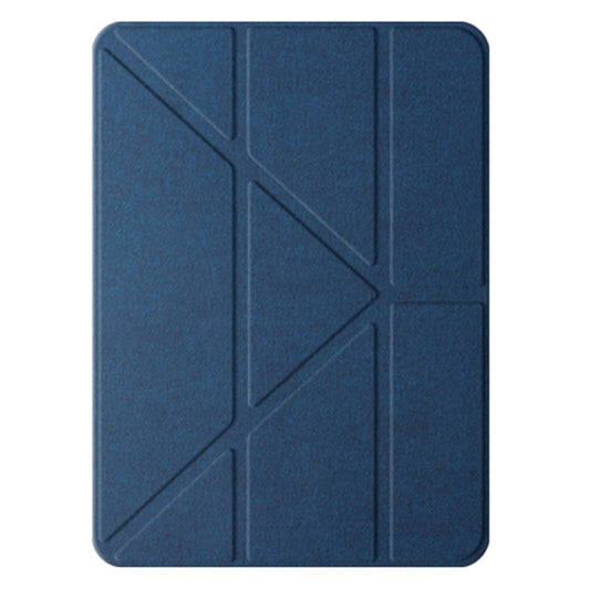 For iPad Pro 13 2024 Mutural Multi-fold Smart Leather Tablet Case(Blue) - iPad Pro 13 2024 Cases by Mutural | Online Shopping South Africa | PMC Jewellery | Buy Now Pay Later Mobicred