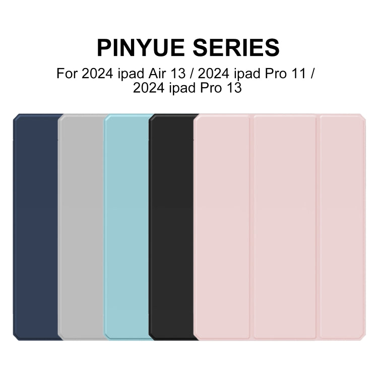 For iPad Pro 11 2024 Mutural Pinyue Series Smart Leather Tablet Case(Pink) - free shipping - PMC TechLife - Order now!