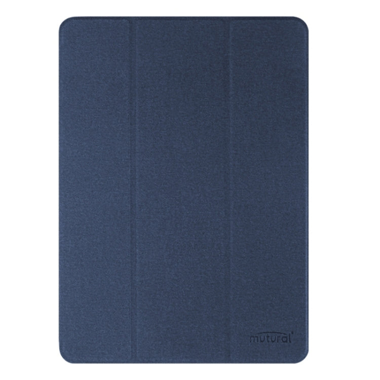 For iPad Air 13 2024 Mutural YASHI Series Tablet Leather Smart Case(Blue) - iPad Air 13 2025 / 2024 Cases by Mutural | Online Shopping South Africa | PMC Jewellery | Buy Now Pay Later Mobicred