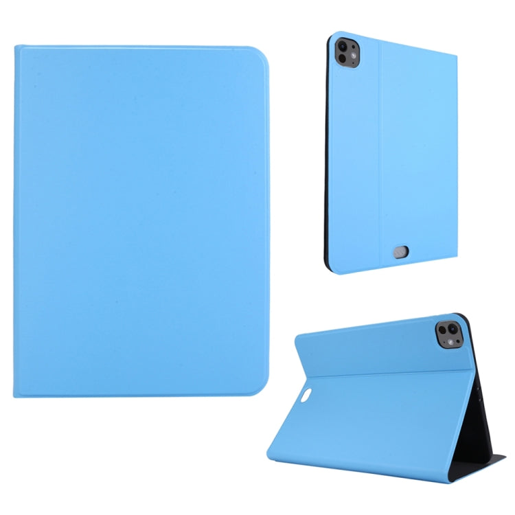 For iPad Pro 13 2024 Stretch Voltage Plain Leather Smart Tablet Case(Light Blue) - iPad Pro 13 2024 Cases by PMC Jewellery | Online Shopping South Africa | PMC Jewellery | Buy Now Pay Later Mobicred