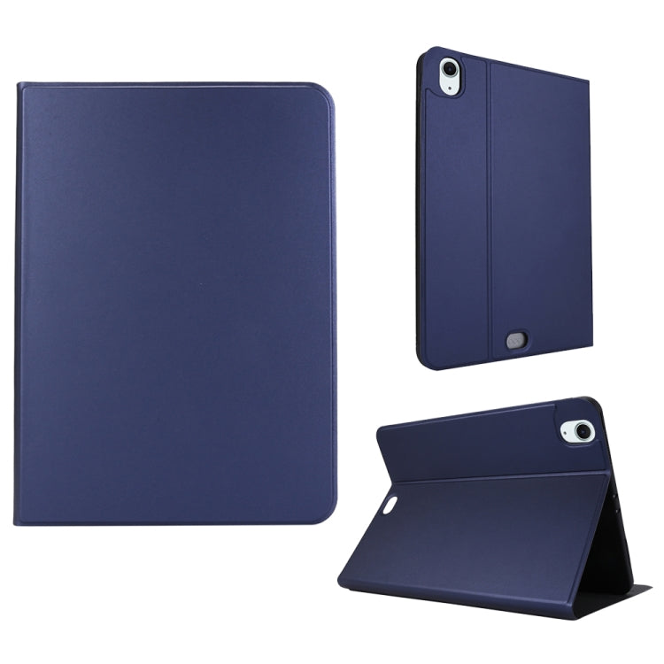 For iPad Air 13 2024 Stretch Voltage Plain Leather Smart Tablet Case(Dark Blue) - iPad Air 13 2024 Cases by PMC Jewellery | Online Shopping South Africa | PMC Jewellery | Buy Now Pay Later Mobicred