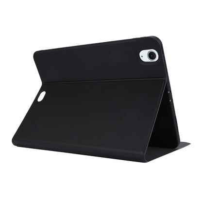 For iPad Air 11 2024 Stretch Voltage Plain Leather Smart Tablet Case(Black) - iPad Air 11 2024 Cases by PMC Jewellery | Online Shopping South Africa | PMC Jewellery | Buy Now Pay Later Mobicred