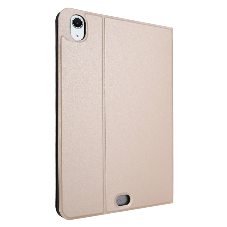 For iPad Air 11 2024 Stretch Voltage Plain Leather Smart Tablet Case(Gold) - iPad Air 11 2024 Cases by PMC Jewellery | Online Shopping South Africa | PMC Jewellery | Buy Now Pay Later Mobicred