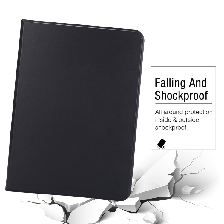 For iPad Pro 11 2024 Stretch Voltage Plain Leather Smart Tablet Case(Black) - iPad Pro 11 2024 Cases by PMC TechLife | Online Shopping South Africa | PMC TechLife | Buy Now Pay Later Mobicred