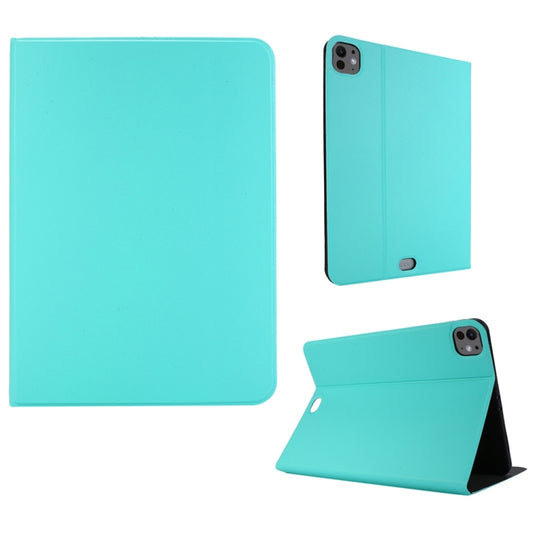 For iPad Pro 11 2024 Stretch Voltage Plain Leather Smart Tablet Case(Green) - iPad Pro 11 2024 Cases by PMC Jewellery | Online Shopping South Africa | PMC Jewellery | Buy Now Pay Later Mobicred