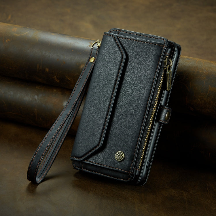 For iPhone XS Max CaseMe C36 Card Slots Zipper Wallet RFID Anti-theft Leather Phone Case(Black) - More iPhone Cases by CaseMe | Online Shopping South Africa | PMC Jewellery | Buy Now Pay Later Mobicred