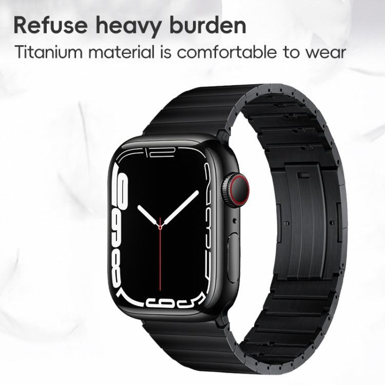 For Apple Watch 42mm PG65 Single Bead Bamboo Joint Spring Bars Titanium Metal Watch Band(Silver) - free shipping - PMc TechLife - Order now!