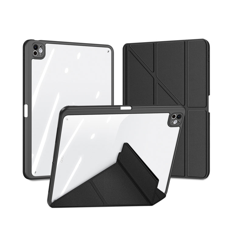 For iPad Pro 13 2024 DUX DUCIS Magi Series Smart Leather Tablet Case(Black) - free shipping - PMC TechLife - Order now!