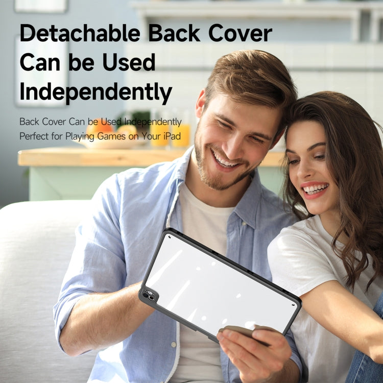 For iPad Pro 13 2024 DUX DUCIS Magi Series Smart Leather Tablet Case(Black) - free shipping - PMC TechLife - Order now!