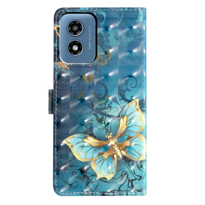 For Motorola Moto G Play 2024 3D Pattern Leather Phone Case(3D Butterfly) - Motorola Cases by PMC Jewellery | Online Shopping South Africa | PMC Jewellery | Buy Now Pay Later Mobicred