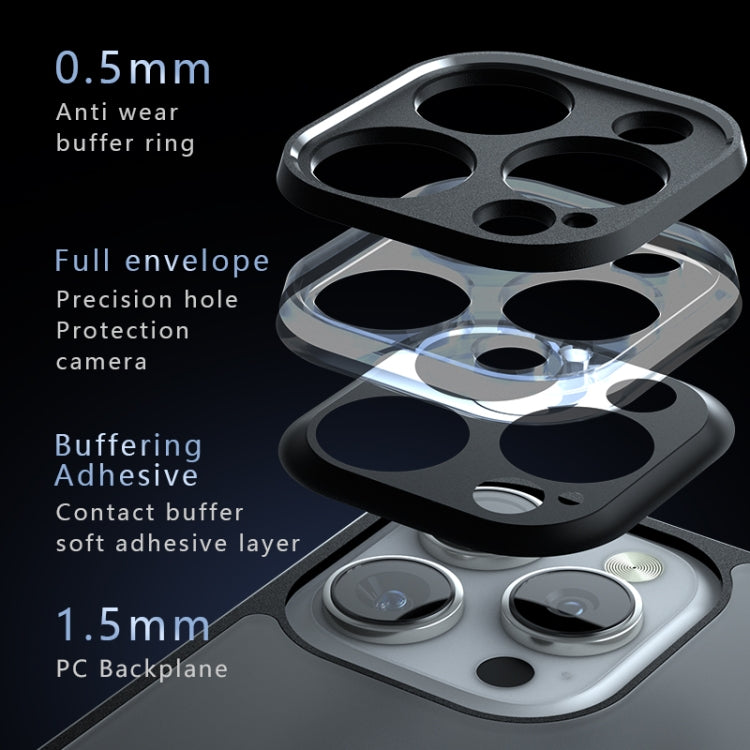 For iPhone 16 Pro Armor Precise Hole PC Hybrid TPU Phone Case(Transparent) - iPhone 16 Pro Cases by PMC TechLife | Online Shopping South Africa | PMC TechLife | Buy Now Pay Later Mobicred