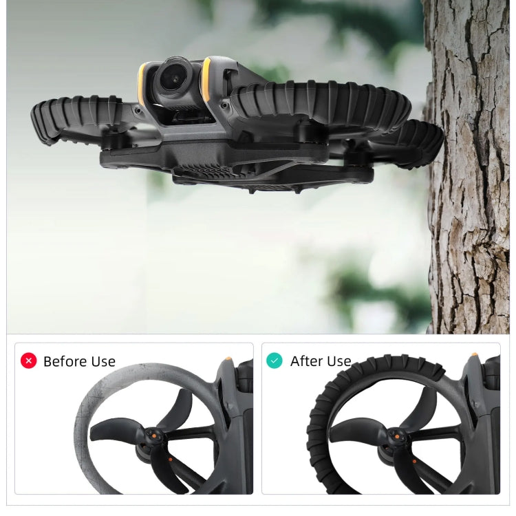 For DJI Avata 2 Sunnylife Drone Anti-Collision Protective Cover Propeller Ring Stripes(Black) - free shipping - PMC TechLife - Order now!