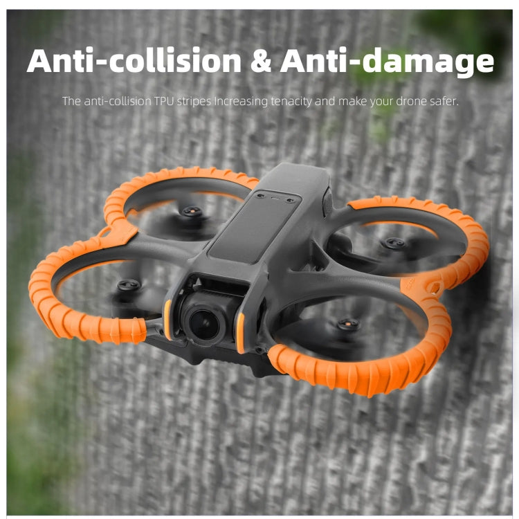 For DJI Avata 2 Sunnylife Drone Anti-Collision Protective Cover Propeller Ring Stripes(Orange) - free shipping - PMC TechLife - Order now!