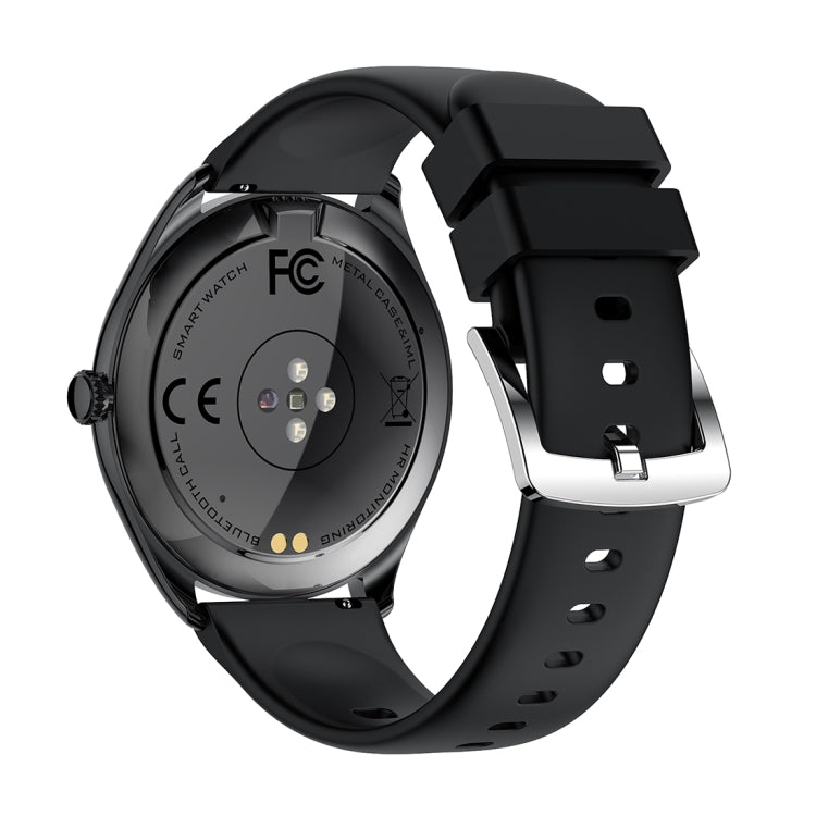 MT55 1.43 inch AMOLED HD Screen Ultra-thin Smart Call Health Watch, Silicone Strap(Black) - Smart Watches by PMC TechLife | Online Shopping South Africa | PMC TechLife | Buy Now Pay Later Mobicred
