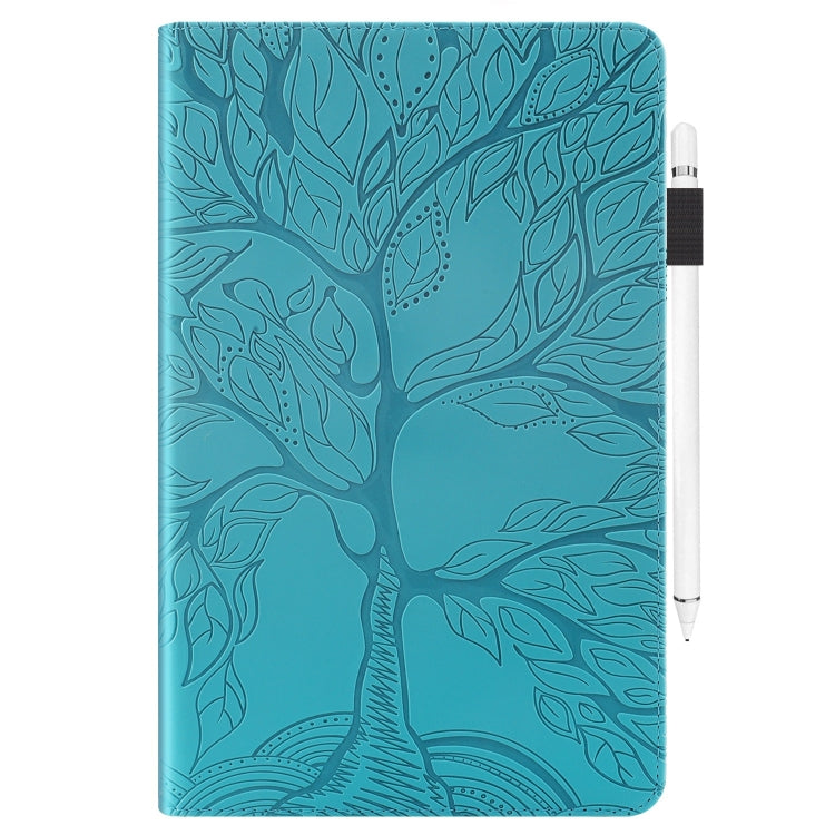 For iPad Pro 13 2024 Tree Life Series Embossed Smart Leather Tablet Case(Lake Blue) - iPad Pro 13 2024 Cases by PMC TechLife | Online Shopping South Africa | PMC TechLife | Buy Now Pay Later Mobicred