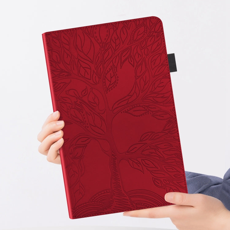 For iPad Pro 11 2024 Tree Life Series Embossed Smart Leather Tablet Case(Red) - iPad Pro 11 2024 Cases by PMC TechLife | Online Shopping South Africa | PMC TechLife | Buy Now Pay Later Mobicred