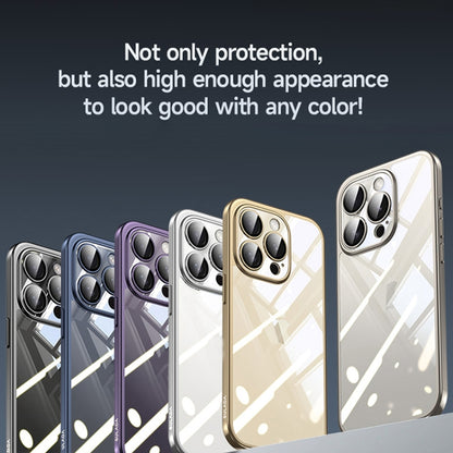 For iPhone 15 Pro Max SULADA Electroplating Frosted PC + TPU Shockproof Phone Case(Blue) - iPhone 15 Pro Max Cases by SULADA | Online Shopping South Africa | PMC Jewellery | Buy Now Pay Later Mobicred