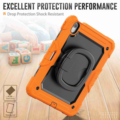 For iPad Air 11 2024 Handle Silicone Hydric PC Tablet Case with Shoulder Strap(Orange) - iPad Air 11 2024 Cases by PMC Jewellery | Online Shopping South Africa | PMC Jewellery | Buy Now Pay Later Mobicred