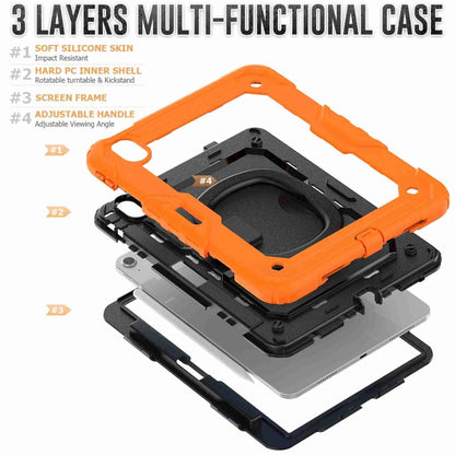 For iPad Air 11 2024 Handle Silicone Hydric PC Tablet Case with Shoulder Strap(Orange) - iPad Air 11 2024 Cases by PMC Jewellery | Online Shopping South Africa | PMC Jewellery | Buy Now Pay Later Mobicred