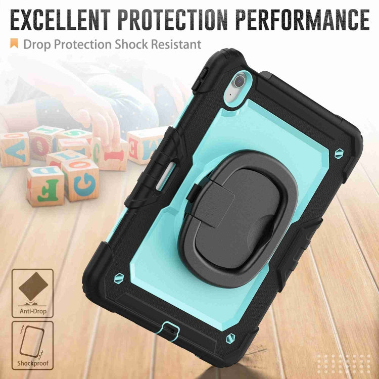 For iPad Air 11 2024 Handle Silicone Hydric PC Tablet Case with Shoulder Strap(Light Blue PC) - iPad Air 11 2024 Cases by PMC TechLife | Online Shopping South Africa | PMC TechLife | Buy Now Pay Later Mobicred