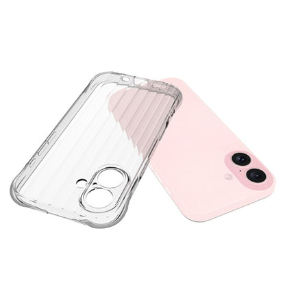 For iPhone 16 Water Ripple Fine Hole TPU Phone Case(Transparent) - iPhone 16 Cases by PMC Jewellery | Online Shopping South Africa | PMC Jewellery | Buy Now Pay Later Mobicred