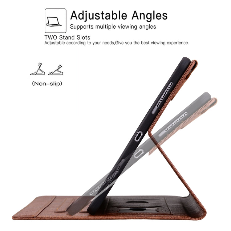 For iPad Air 13 2025 / 2024 Cat Buckle Leather Smart Tablet Case(Brown) - iPad Air 13 2025 / 2024 Cases by PMC TechLife | Online Shopping South Africa | PMC TechLife | Buy Now Pay Later Mobicred