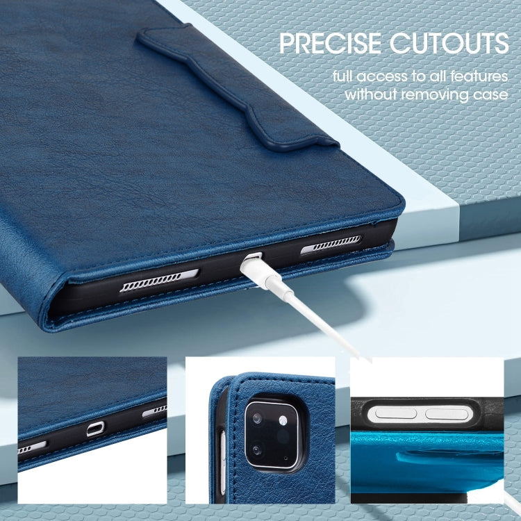 For iPad Pro 11 2024 Cat Buckle Leather Smart Tablet Case(Royal Blue) - iPad Pro 11 2024 Cases by PMC TechLife | Online Shopping South Africa | PMC TechLife | Buy Now Pay Later Mobicred