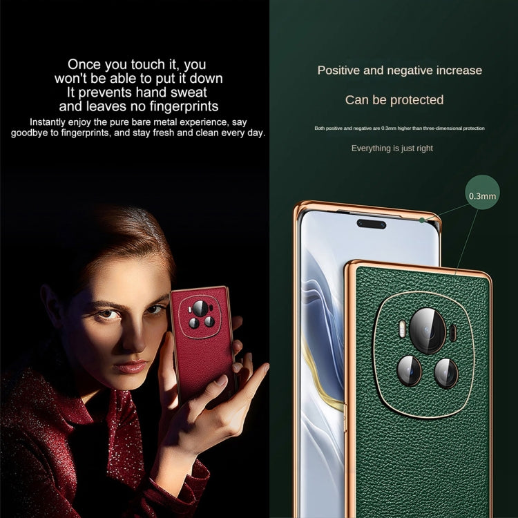 For Honor Magic6 Pro SULADA TPU + Litchi Texture Leather Phone Case(Green) - Honor Cases by SULADA | Online Shopping South Africa | PMC Jewellery | Buy Now Pay Later Mobicred