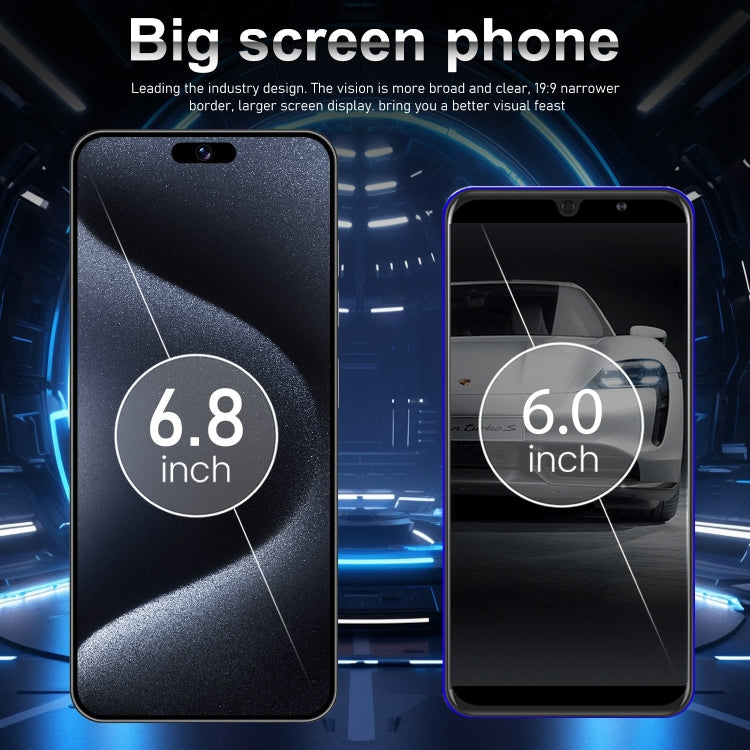 VD1 / i15 Pro Max, 3GB+64GB, 6.8 inch Screen, Face Identification, Android 10.0 MTK6753 Octa Core, Network: 4G, Dual SIM(White) -  by PMC TechLife | Online Shopping South Africa | PMC TechLife | Buy Now Pay Later Mobicred