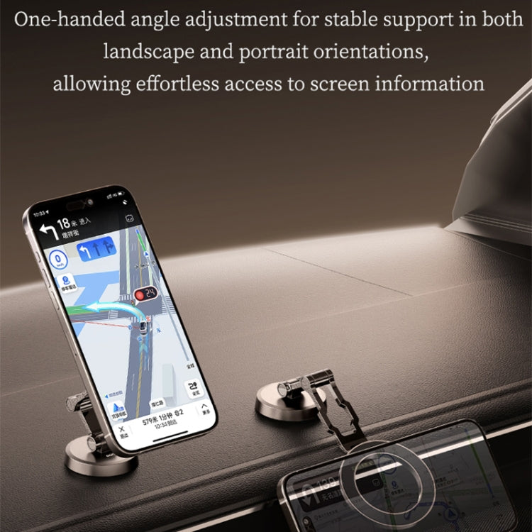 ROCK Q08 Car Magnetic Foldable Phone Holder(Black) - free shipping - PMC TechLife - Order now!