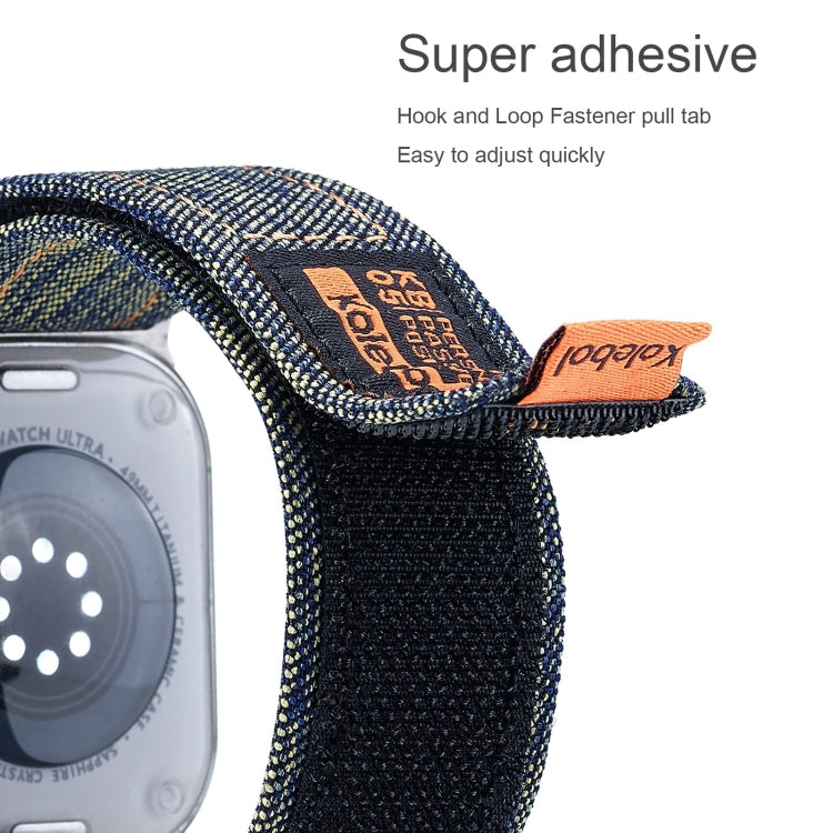 For Apple Watch Ultra 2 49mm Cowboy Nylon Hook and Loop Fastener Watch Band(Black) - Watch Bands by PMC Jewellery | Online Shopping South Africa | PMC Jewellery | Buy Now Pay Later Mobicred