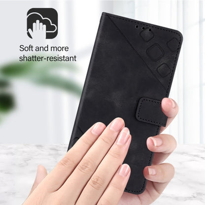 For Blackview A53 Skin Feel Embossed Leather Phone Case(Black) - More Brand by PMC Jewellery | Online Shopping South Africa | PMC Jewellery | Buy Now Pay Later Mobicred