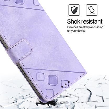 For Blackview Color 8 Skin Feel Embossed Leather Phone Case(Light Purple) - More Brand by PMC Jewellery | Online Shopping South Africa | PMC Jewellery | Buy Now Pay Later Mobicred