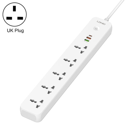 LDNIO SC5319 5-position Travel Home Office Socket with 38W USB Ports, Cable Length: 2m(UK Plug) - Extension Socket by LDNIO | Online Shopping South Africa | PMC Jewellery | Buy Now Pay Later Mobicred