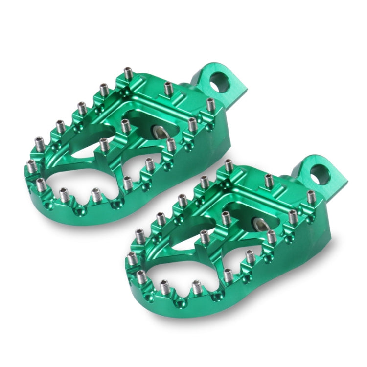 Motorcycle Modification Pedal Set Wide Fat Footpegs Foot Pegs for Harley (Green) - Others by PMC Jewellery | Online Shopping South Africa | PMC Jewellery | Buy Now Pay Later Mobicred