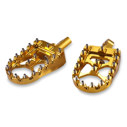 Motorcycle Modification Pedal Set Wide Fat Footpegs Foot Pegs for Harley (Gold) - Others by PMC Jewellery | Online Shopping South Africa | PMC Jewellery | Buy Now Pay Later Mobicred