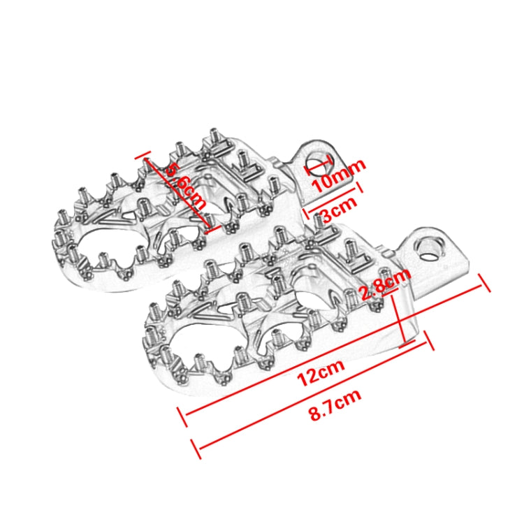 Motorcycle Modification Pedal Set Wide Fat Footpegs Foot Pegs for Harley (Gold) - Others by PMC Jewellery | Online Shopping South Africa | PMC Jewellery | Buy Now Pay Later Mobicred