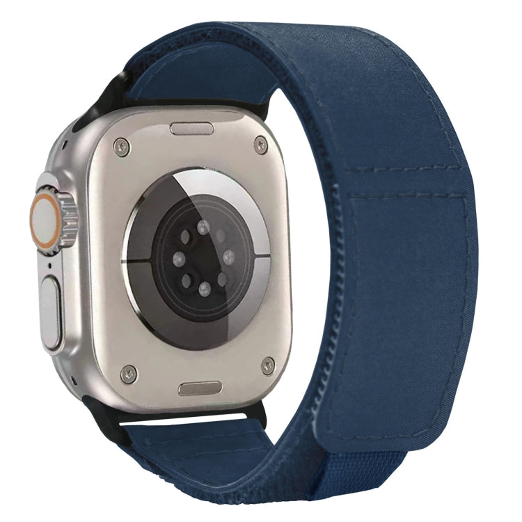 For Apple Watch Ultra 2 49mm Loop Woven Nylon Watch Band(Dark Blue) - Watch Bands by PMC Jewellery | Online Shopping South Africa | PMC Jewellery | Buy Now Pay Later Mobicred