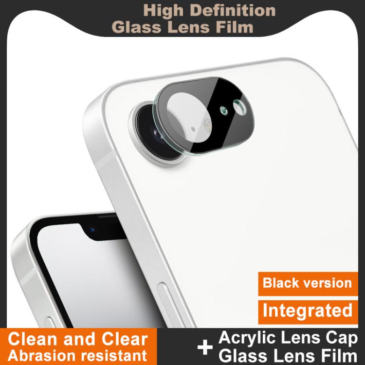 For iPhone 16e imak High Definition Integrated Glass Lens Film Black Version - iPhone 16e Tempered Glass by imak | Online Shopping South Africa | PMC TechLife | Buy Now Pay Later Mobicred