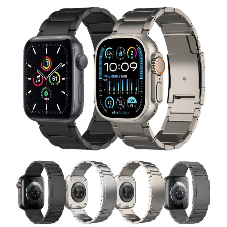 For Apple Watch SE 2022 40mm Titanium Metal Watch Band(Silver) - free shipping - PMC TechLife - Order now!