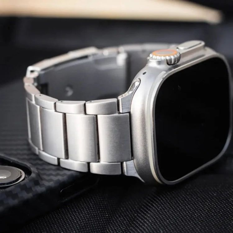 For Apple Watch Ultra 2 49mm Titanium Metal Watch Band(Silver) - free shipping - PMC TechLife - Order now!