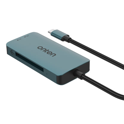 Onten C15 3 in 1 USB-C / Type-C to CFast 2.0 & SD & TF Card Reader(Pine Green) - Card Reader by Onten | Online Shopping South Africa | PMC Jewellery | Buy Now Pay Later Mobicred