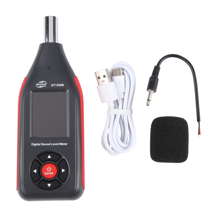 BENETECH GT1355B LCD Display Decibel Tester - Light & Sound Meter by BENETECH | Online Shopping South Africa | PMC Jewellery | Buy Now Pay Later Mobicred