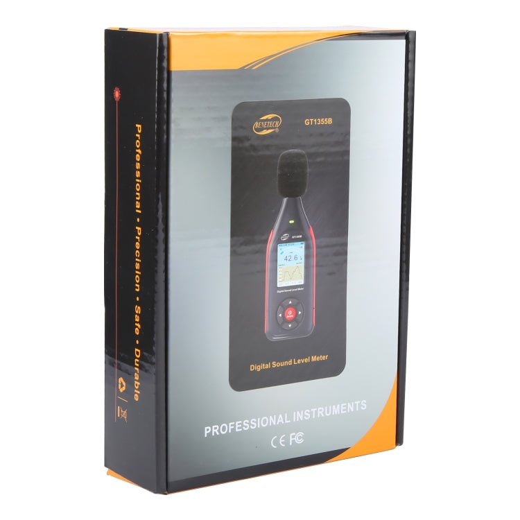 BENETECH GT1355B LCD Display Decibel Tester - Light & Sound Meter by BENETECH | Online Shopping South Africa | PMC TechLife | Buy Now Pay Later Mobicred