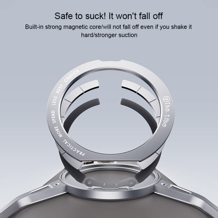 For iPhone 15 Pro Max Aluminum Alloy Frameless 360-Degree Rotating Phone Case(Silver) - free shipping - PMC Jewellery - Order now!