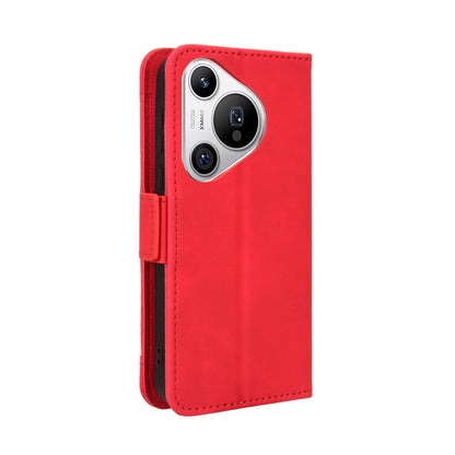 For Huawei Pura 70 Skin Feel Calf Texture Card Slots Leather Phone Case(Red) - Huawei Cases by PMC Jewellery | Online Shopping South Africa | PMC Jewellery | Buy Now Pay Later Mobicred