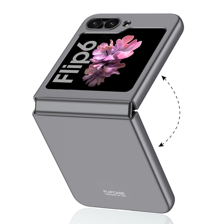 For Samsung Galaxy Z Flip6 GKK Ultra-thin Full Coverage Phone Case with Tempered Film(Titanium Gray) - Galaxy Z Flip6 5G Cases by GKK | Online Shopping South Africa | PMC Jewellery | Buy Now Pay Later Mobicred